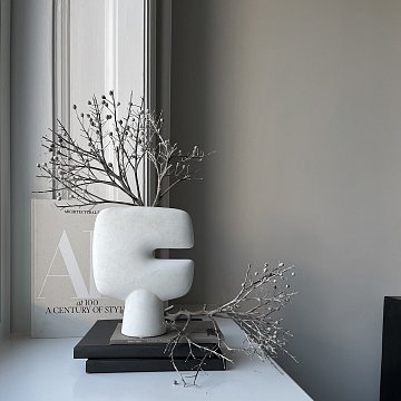 Ваза Tribal Vase, Medio - Bone White